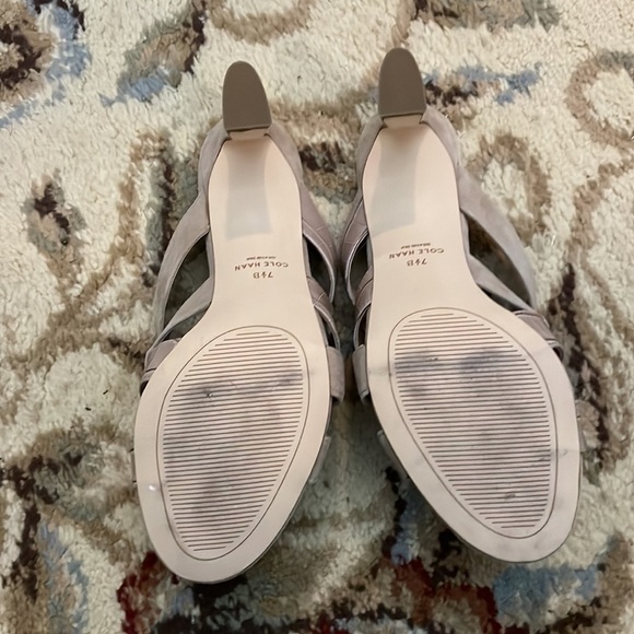 COLE HAAN April Suede Comfort Mule Sandals Size 7.5 - Picture 4 of 10